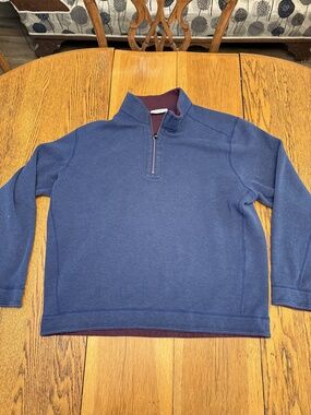 Tommy Bahama Sweater Mens Extra Large Reversible Quarter Zip Pullover Casual